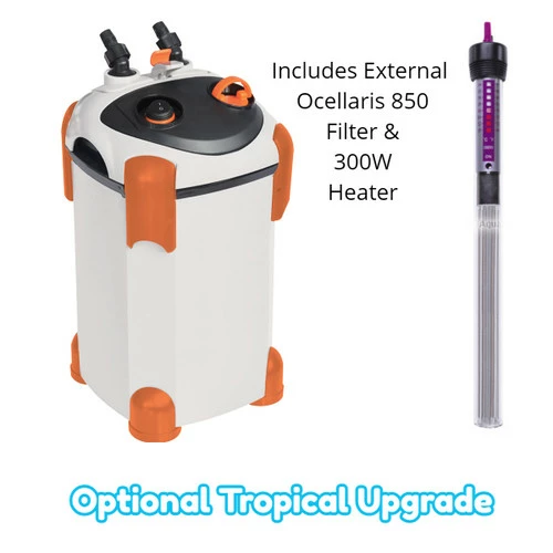 Aqua One AquaVogue 245 Litre Aquarium & Oak Cabinet - Image 4