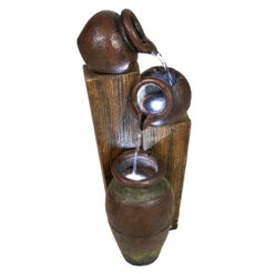 Aqua Creations Solar 3 Pots On Wood